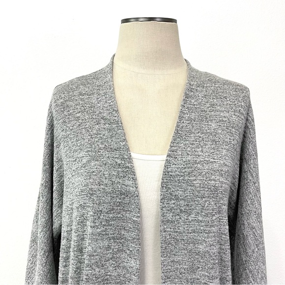 Aritzia- Wilfred Free Heather Gray Long Zlata Open Cardigan Size XS. - Picture 2 of 8